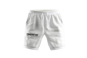 White Makemation Crop Top Shorts