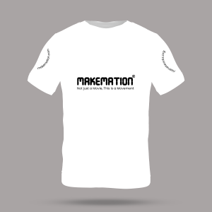 White QR Code T Shirt Type Design Front