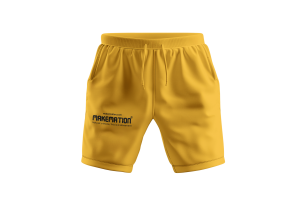 Yellow Makemation Crop Top Shorts